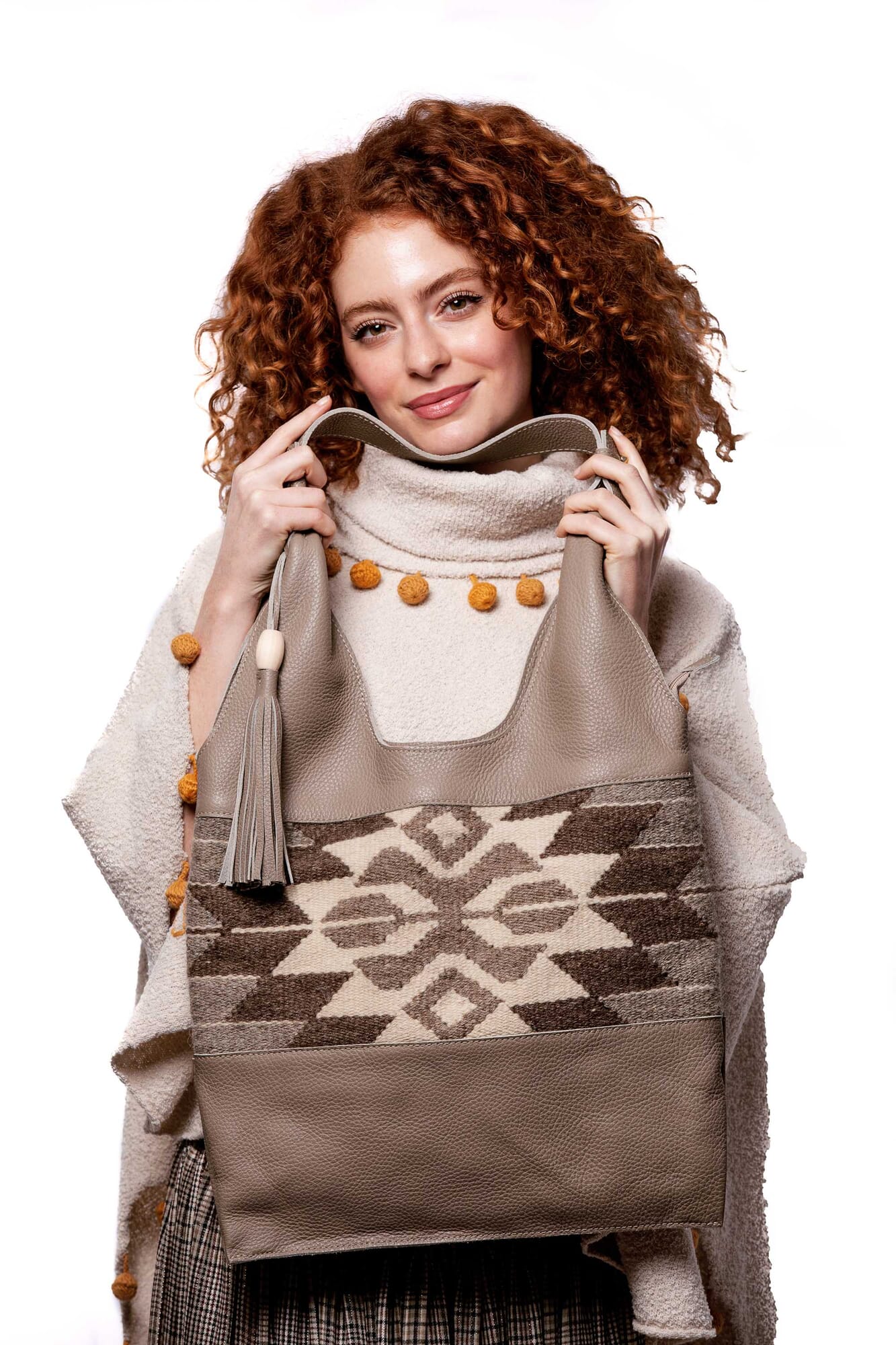 Poncho de alpaca 