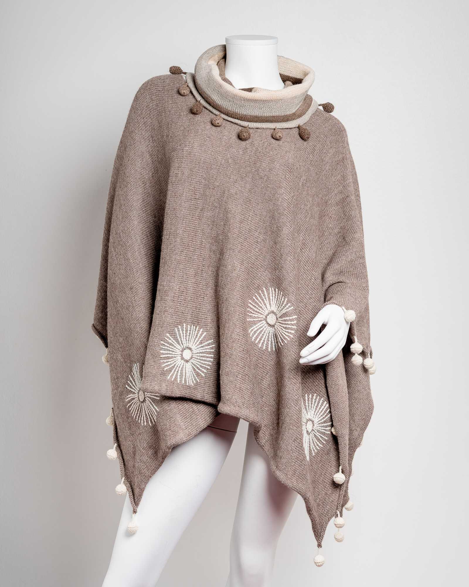 Poncho de alpaca 