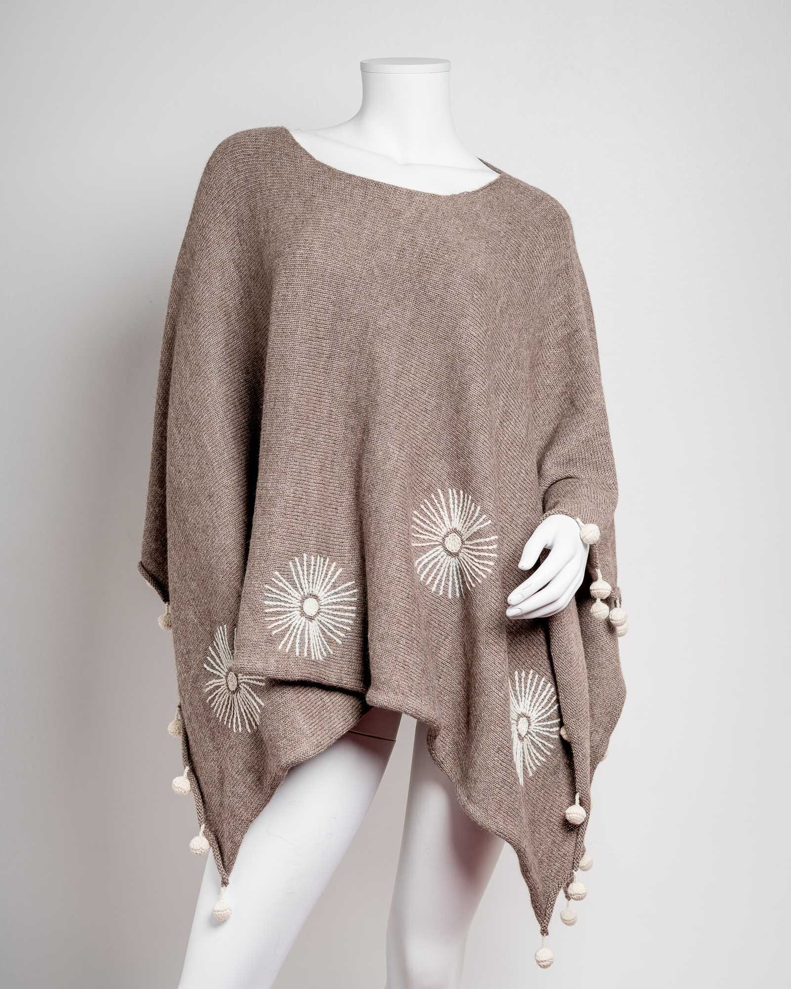 Poncho de alpaca 