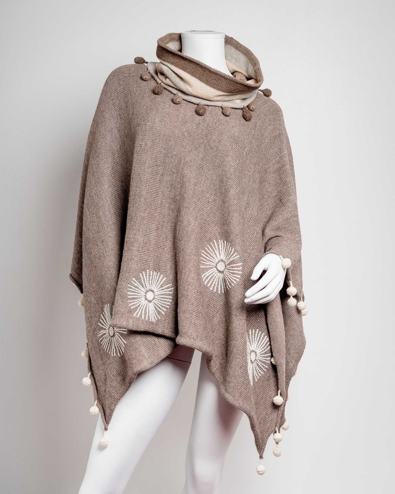Poncho de alpaca 