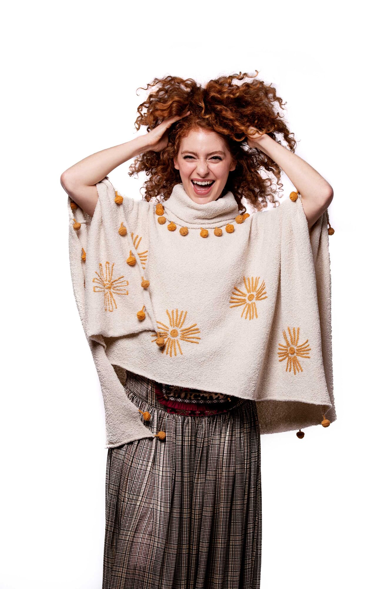 Poncho de alpaca 