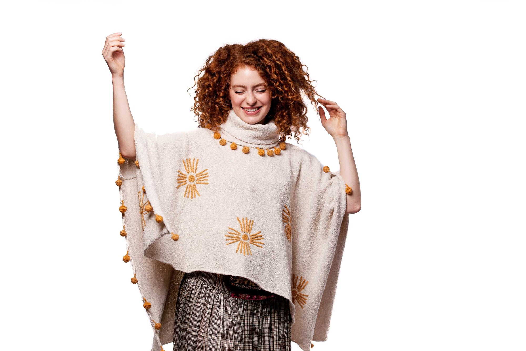 Poncho de alpaca 