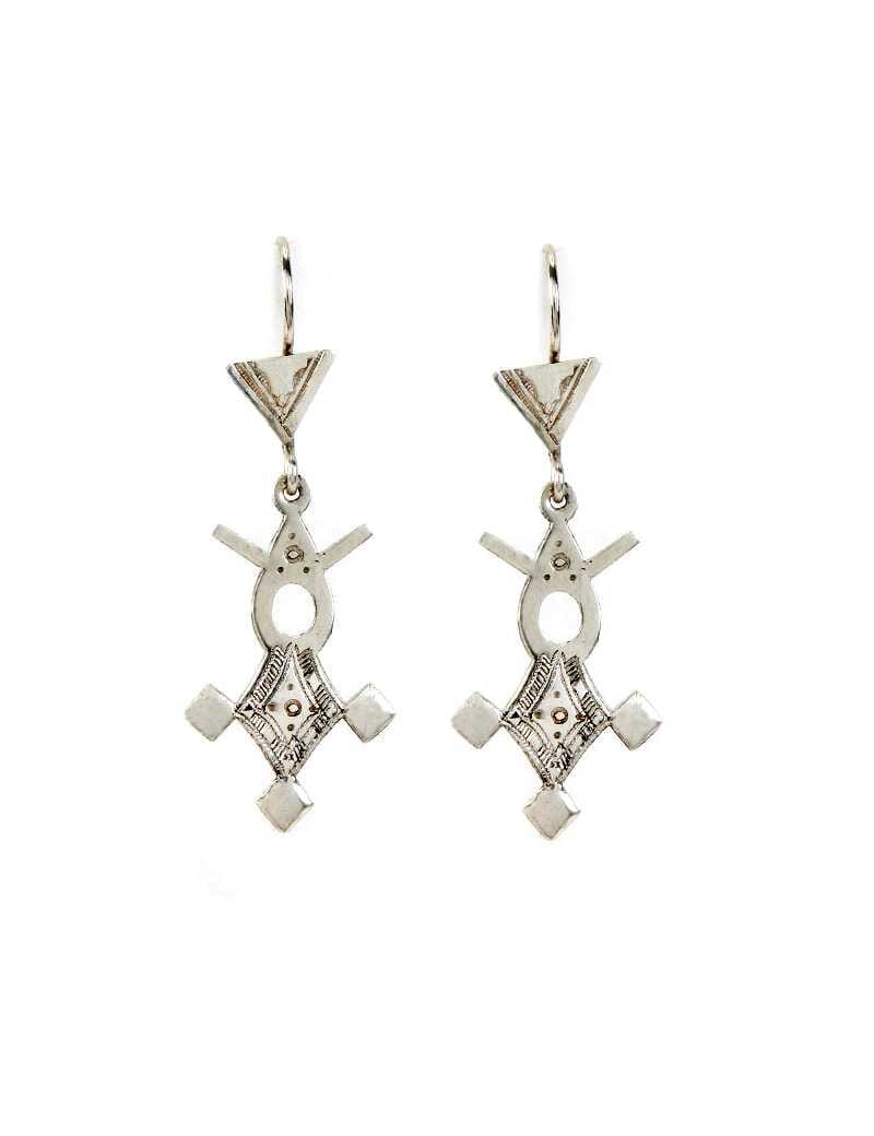 Pendientes Tuareg en plata de ley 925 