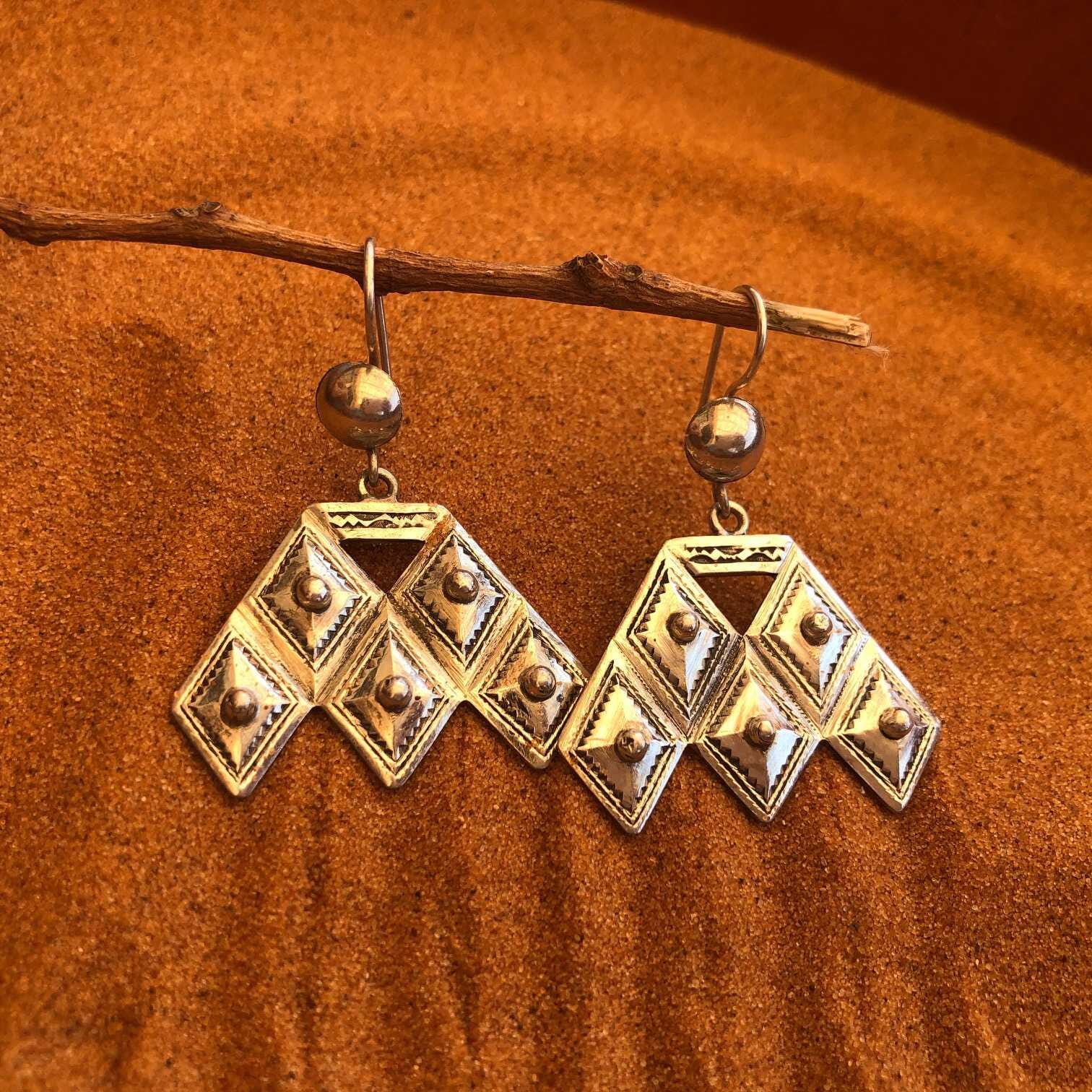 Pendientes Tuareg en plata de ley 925 