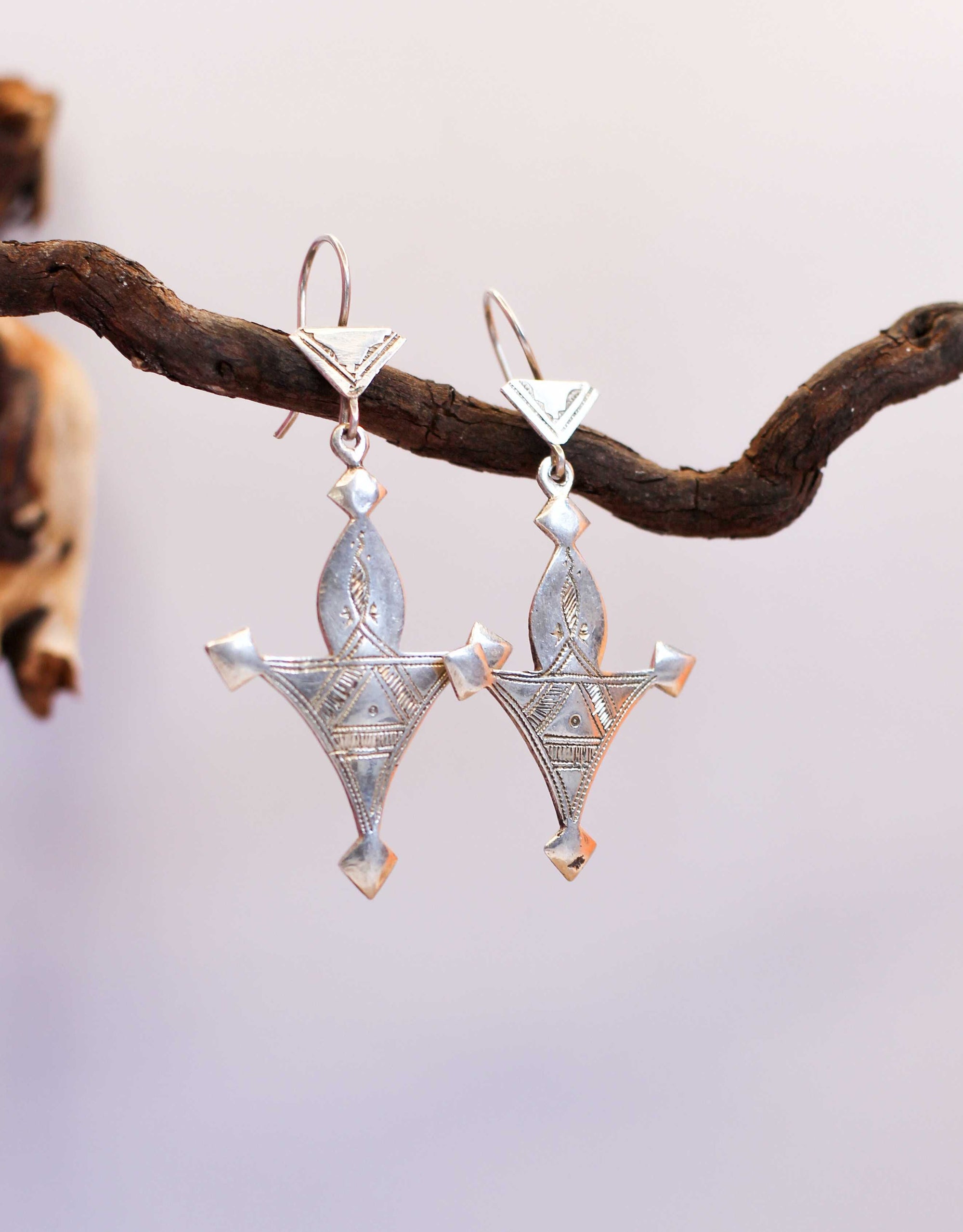 Pendientes Tuareg en plata de ley 925 