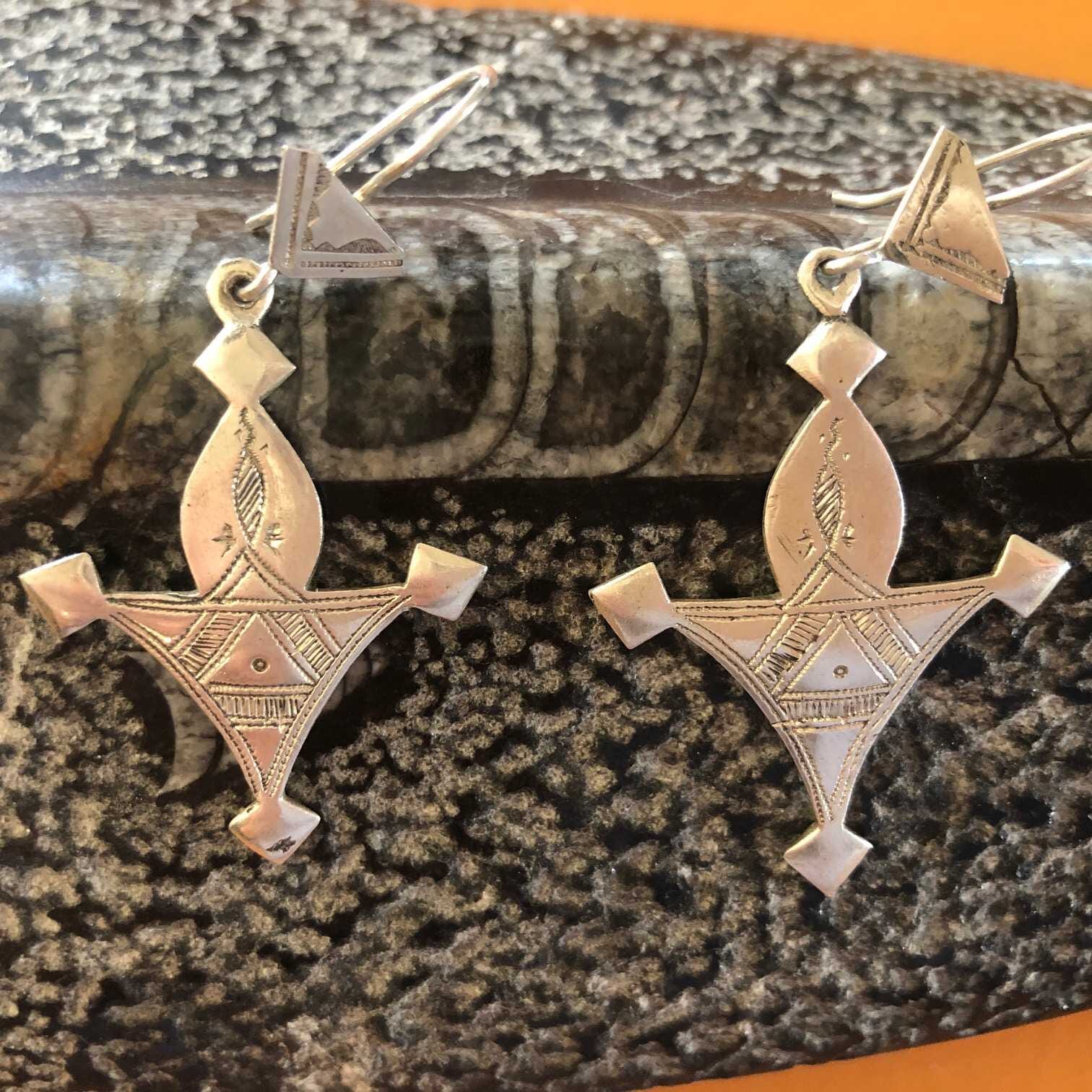 Pendientes Tuareg en plata de ley 925 