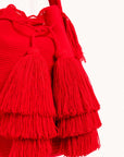 Bolso bandolera Wayuu con seis borlas