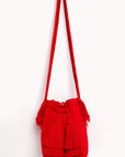 Bolso bandolera Wayuu con seis borlas