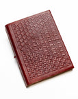 Cuaderno cuero hojas algodón reciclado