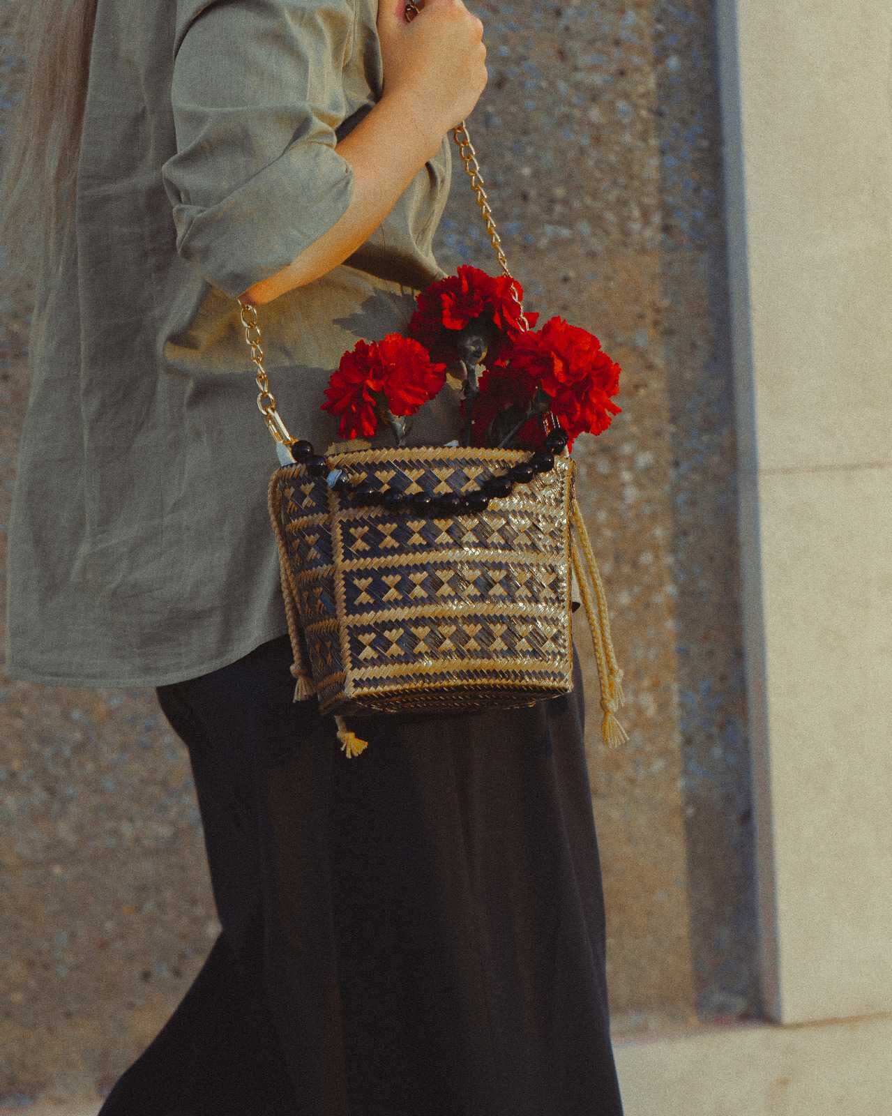 Bolso en fibra vegetal