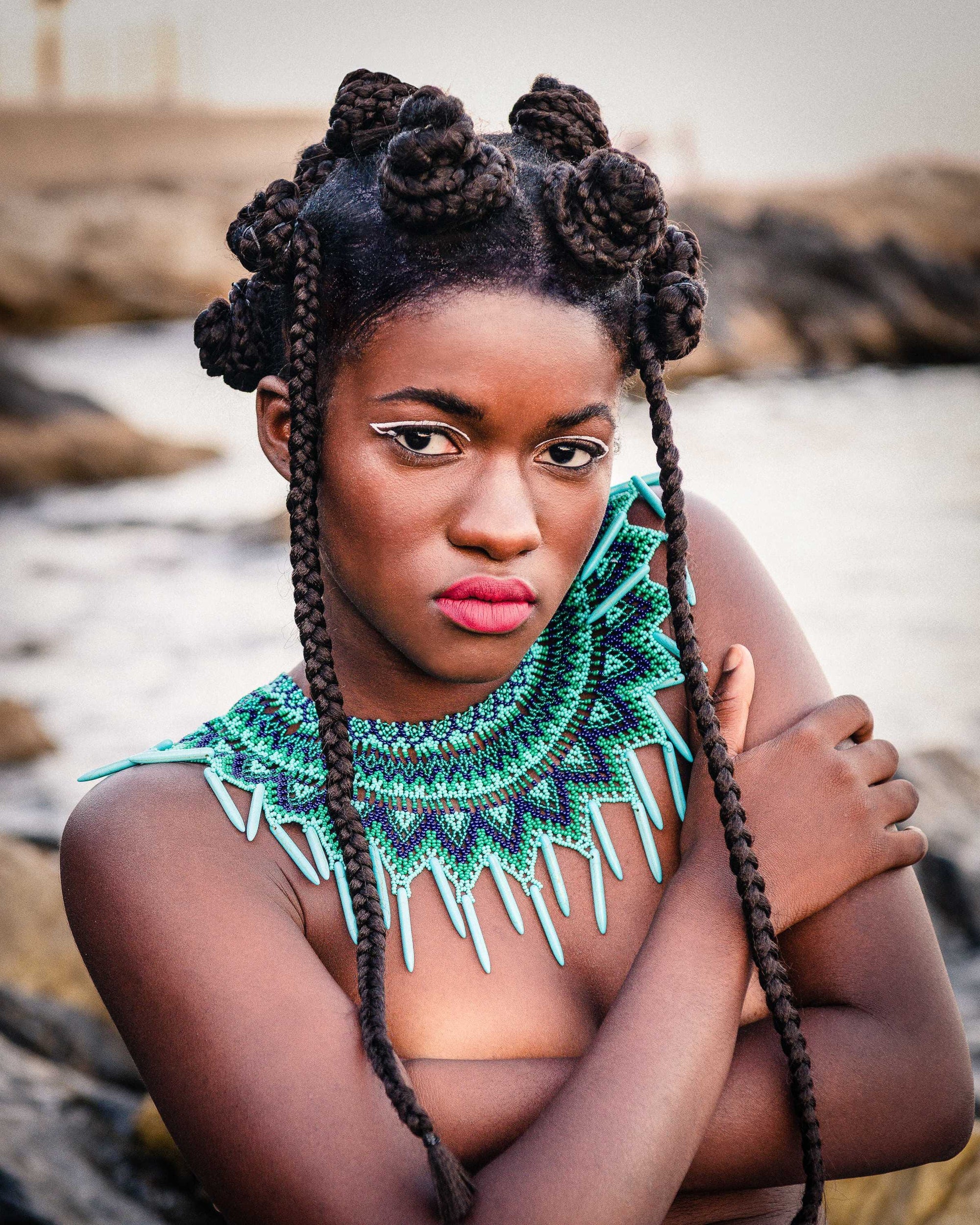 1Collar de abalorios indígena Embera