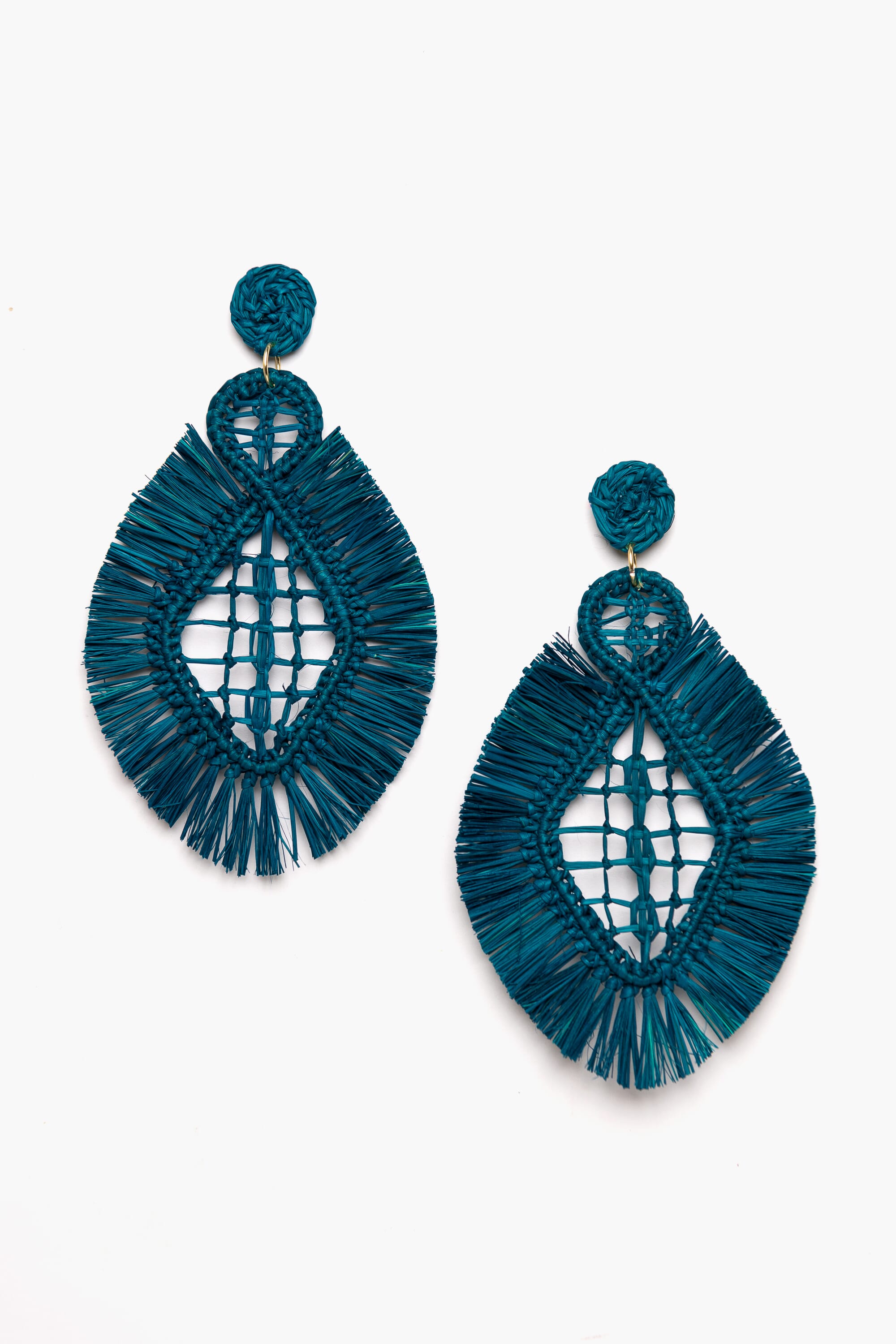Pendientes en palma vegetal 