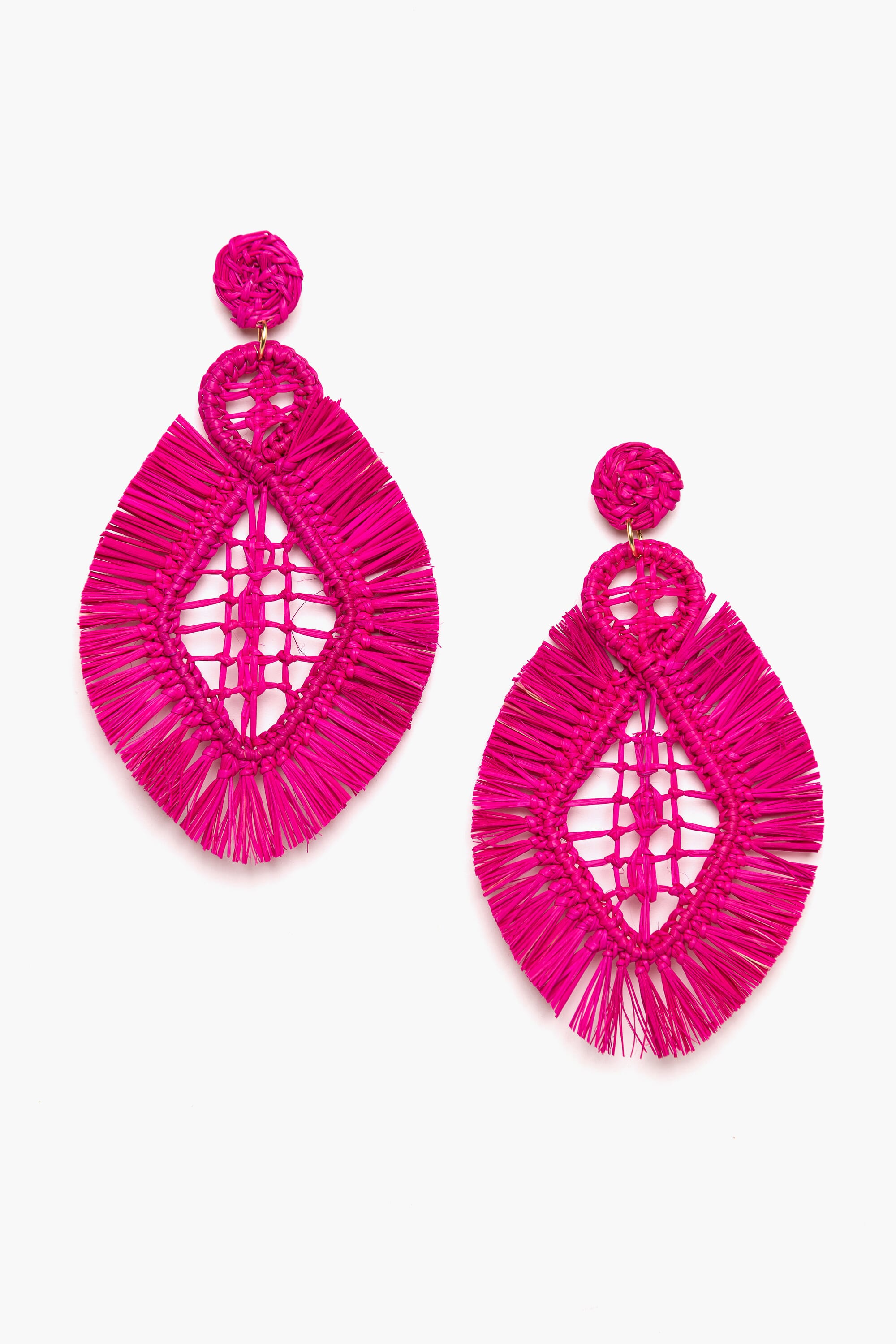 Pendientes en palma vegetal 