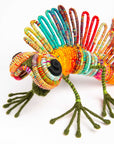 Iguana en escultura textil