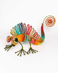 Iguana en escultura textil