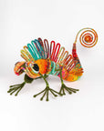 Iguana en escultura textil