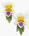 Pendientes en fruto de totumo
