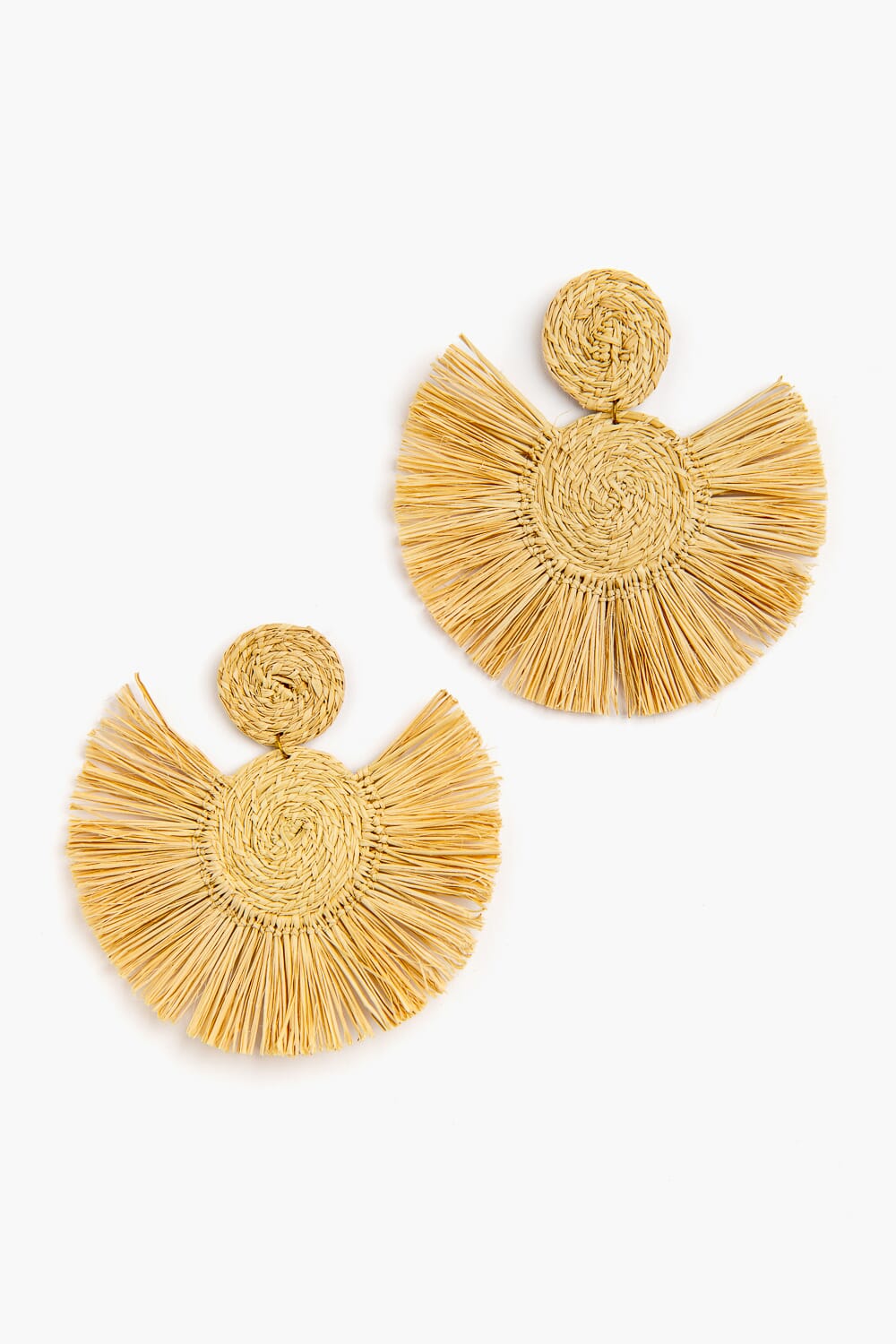 Pendientes en palma vegetal 