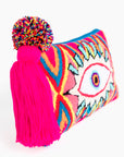 Bolso clutch con asa bandolera