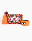 Bolso clutch con asa bandolera