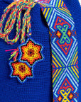 Bolso bandolera Wayuu con abalorios