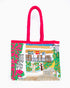Bolso hecho a mano con paisaje de Marbella