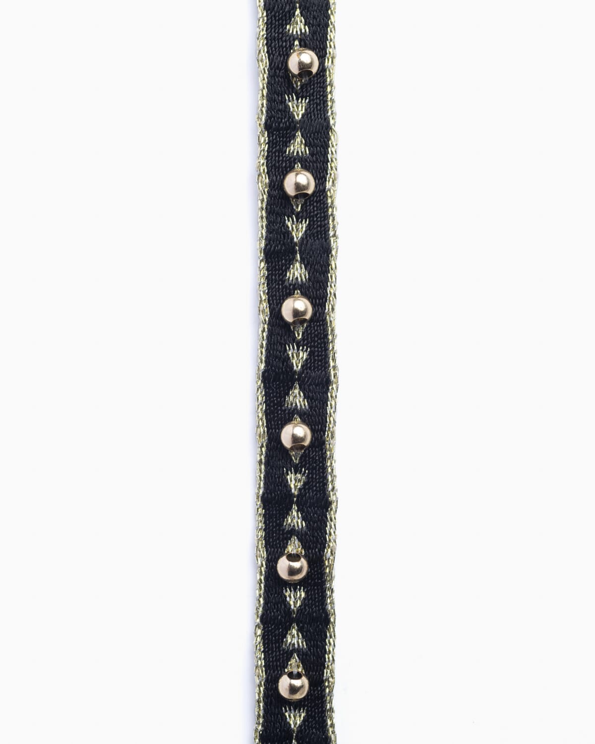 Choker tejido a mano en telar de tarjetas