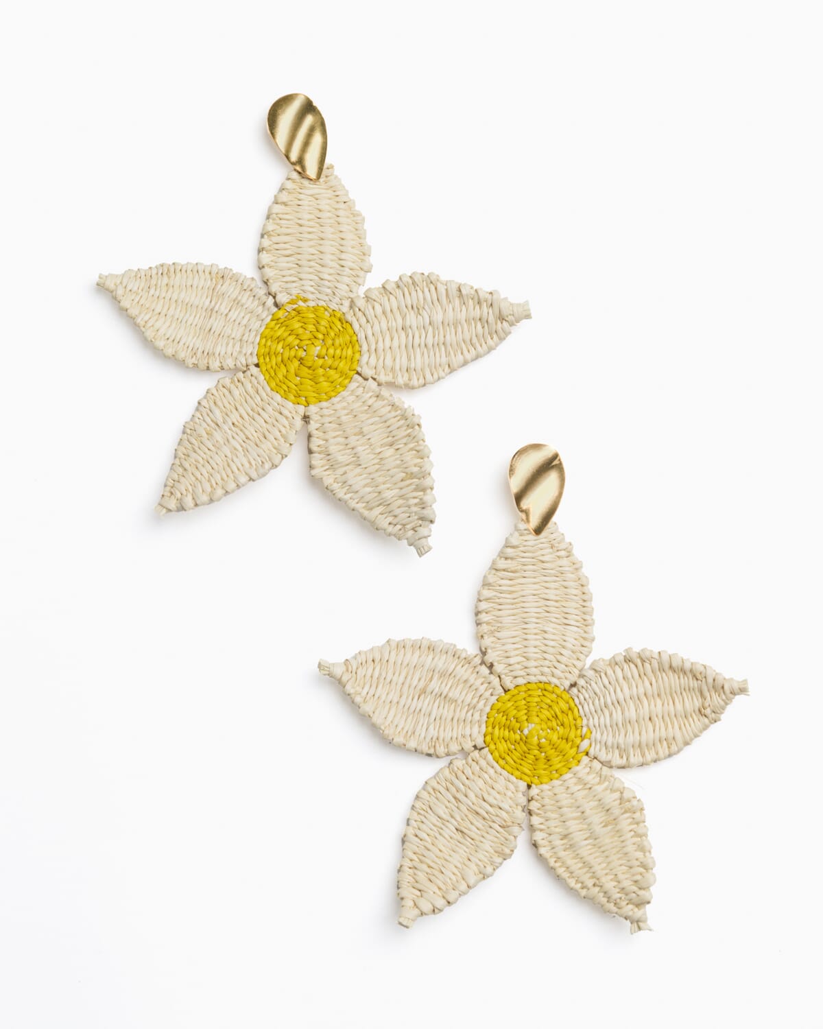 Pendientes en fibra vegetal