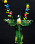 HALSKETTE MIT KOLIBRI AUS PERLEN